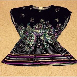 Navy with Colored Bottom Dress